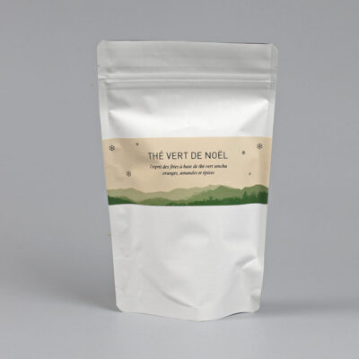 Sachet de 100g de thé vert de Noël